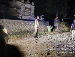 Polsek Selemadeg barat Gelar Patroli Malam Menjelang Dini Hari