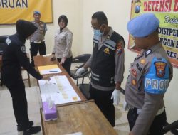 Polwan Polres Pasuruan Gelar Gaktibplin di Momen HUT ke-77
