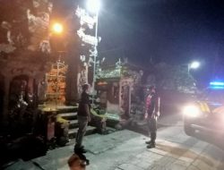 Samapta Polsek Mengwi Laksanakan Patroli di Kawasan Pura, Antisipasi Pencurian Pratima