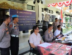 Polres Tabanan Ungkap 6 Kasus Kriminal dalam Press Conference