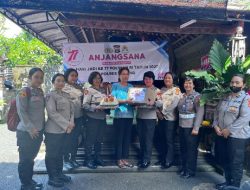 Sambut HUT ke-77, Polwan Polres Badung Kunjungi Purnawirawan Polwan