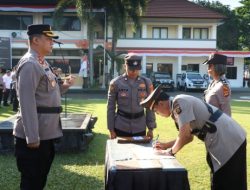 Sertijab Kabag SDM, Kabag Ren, Kasat Reskrim dan Kapolsek Selemadeg Timur