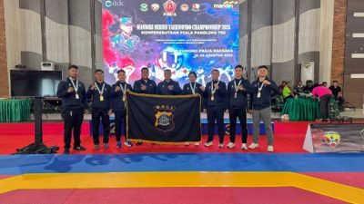Tim Taekwondo Polda Bali Raih Prestasi Gemilang di Kejuaraan Mandiri Series 2025
