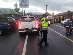Polsek Baturiti Gelar Strong Point Pagi, Pastikan Keamanan di Titik Rawan