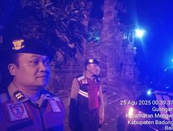 Susuri Pemukiman Penduduk Samapta Polsek Mengwi Sisir Tempat-tempat Rawan Kriminalitas