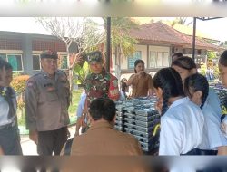 Bhabinkamtibmas Pantau Program Makan Bergizi Gratis di Desa Keramas