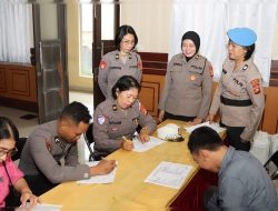 Polresta Denpasar Gelar Bakti Kesehatan Donor Darah Dalam Rangka Hari Jadi Polwan Ke-77