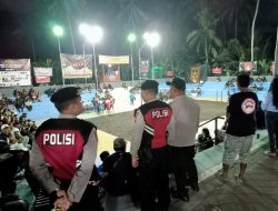 Kapolsek Mengwi Pimpin Langsung Pengamana Turnamen Bola Voli BVC Cup