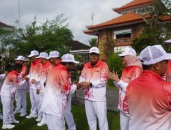 Kapolres menghadiri Pelepasan Kontingen Bangli pada Porprov Bali XVI Tahun 2025