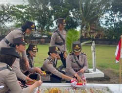 Polwan Polres Tabanan Jadi Tuan Rumah Ziarah Rombongan HUT Polwan ke-77 di TMP Pancakatirta
