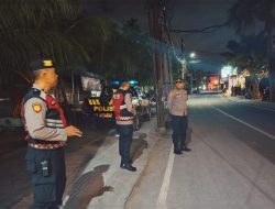 Jaga Kamtibmas Polsek Kuta Utara Patroli Susuri Jalan Pemelisan Berawa