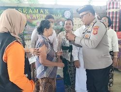 Kapolsek Seltim hadiri Upacara Pemelaspasan Pesraman Sekar Harum Desa Megati
