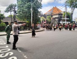 Upacara Ngaben Warga Br. Taman Yangbatu Berlangsung Tertib, Bhabinkamtibmas dan Babinsa Laksanakan Pengamanan