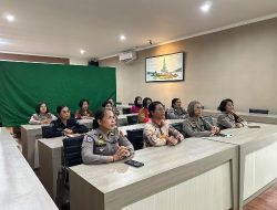 Polwan Polres Tabanan Ikuti Webinar  Kesehatan Dalam Rangka Hari Jadi Ke -77 POLWAN RI
