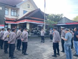 Apel siaga personil Polsek Seltim di Mapolsek Seltim