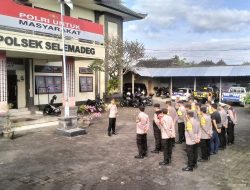 Apel Siaga Polsek Selemadeg Antisipasi Unjuk Rasa di Polda Bali