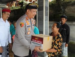 Minggu Kasih, Kapolres Tabanan serap Aspirasi warga dan salurkan bantuan Sembako
