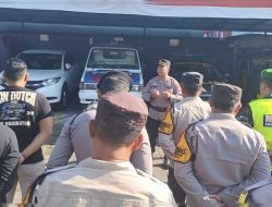 Kapolsek Kerambitan mengambil Apel Siaga 1 dalam kesiapsiagaan mengantisipasi situasi terkini