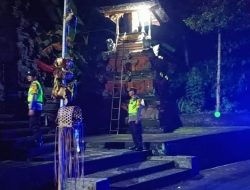 Antisipasi Gangguan Kamtibmas Polsek Penebel Patroli Malam Hari