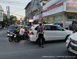 Polsek Kuta Utara Pertebal Personel Strong Point Sore Sore Atasi Kemacetan