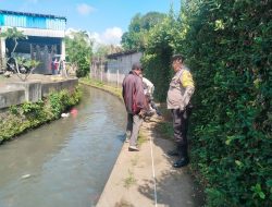 Bhabinkamtibmas Desa Kediri, Sambang Survei Pembuatan Jalan Lingkungan di Banjar Panti