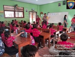 Bhabinkamtibmas Desa Kediri, Sambang Pemantauan penyaluran Makanan Bergizi Gratis
