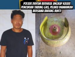 Polsek Dentim Berhasil Ungkap Kasus Pencurian Tabung Gas, Pelaku Diamankan Bersama Barang Bukti