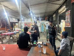 Polres Badung Tunjukkan Kehadiran di Malam Hari Lewat Blue Light Patrol di Terminal Mengwi