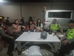 Cegah Kejahatan Konvesional, Polsek Selemadeg gencarkan Patroli Blue Light