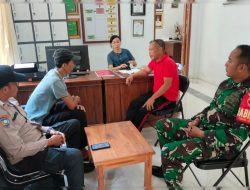 Bhabinkamtibmas Bersinergi Dengan Babinsa Laksanakan Koordinasi Dengan Perbekel Desa Bunutin