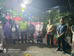 Bhabinkamtibmas Desa Kediri Pengamanan Peringatan Hari Besar Islam Majelis Ta’lim Raudlotul Jannah