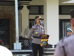 Apel  Standby Polres Tabanan Tekankan Disiplin Dan Kesehatan Personil