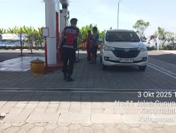 Polsek Baturiti Pastikan Ketersediaan Stok BBM di SPBU, Situasi Aman Terkendali