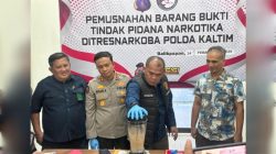 Tegaskan Komitmen Berantas Narkotika, Polda Kaltim Musnahkan Puluhan Butir Ekstasi